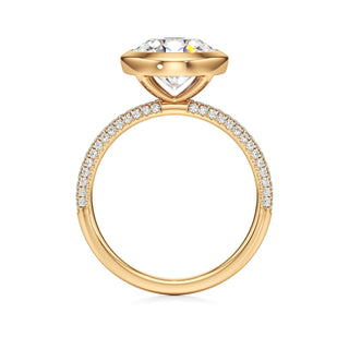 Classic Pavé Set Bezel Round Engagement Ring