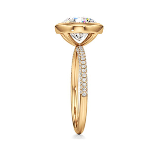 Classic Pavé Set Bezel Round Engagement Ring