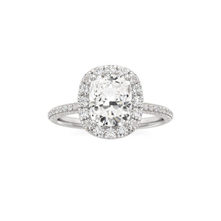 Classic Pavé Set Halo Marquise Engagement Ring