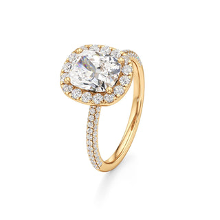 Classic Pavé Set Halo Marquise Engagement Ring