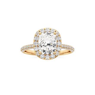 Classic Pavé Set Halo Marquise Engagement Ring