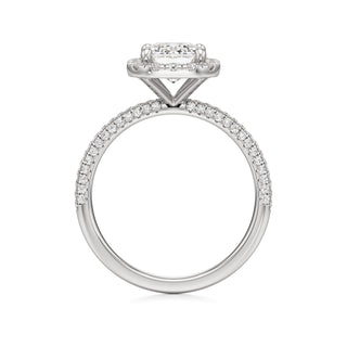 Classic Pavé Set Halo Marquise Engagement Ring