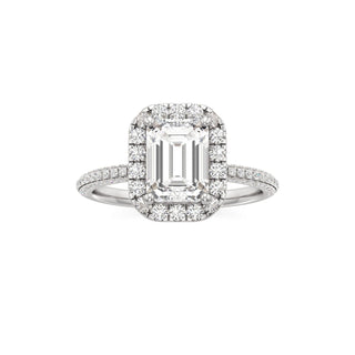 Classic Pavé Set Halo Marquise Engagement Ring