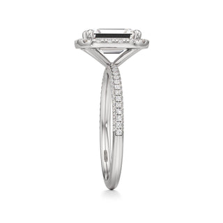 Classic Pavé Set Halo Marquise Engagement Ring