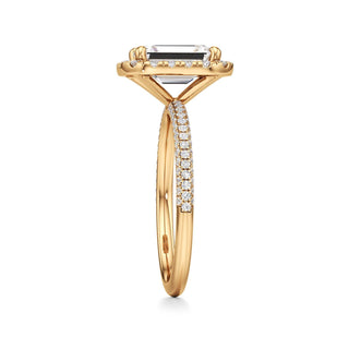 Classic Pavé Set Halo Marquise Engagement Ring