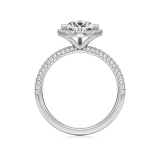 Classic Pavé Set Halo Marquise Engagement Ring