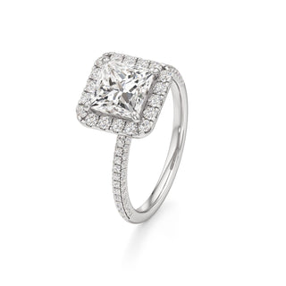 Classic Pavé Set Halo Marquise Engagement Ring