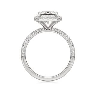 Classic Pavé Set Halo Marquise Engagement Ring