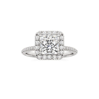 Classic Pavé Set Halo Marquise Engagement Ring