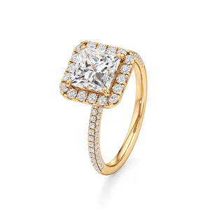 Classic Pavé Set Halo Marquise Engagement Ring