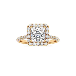 Classic Pavé Set Halo Marquise Engagement Ring