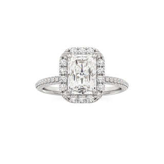 Classic Pavé Set Halo Marquise Engagement Ring