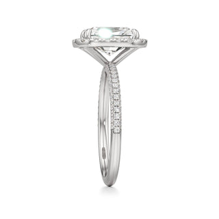 Classic Pavé Set Halo Marquise Engagement Ring