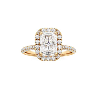 Classic Pavé Set Halo Marquise Engagement Ring