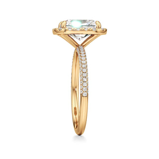 Classic Pavé Set Halo Marquise Engagement Ring