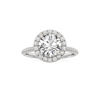 Classic Pavé Set Halo Marquise Engagement Ring