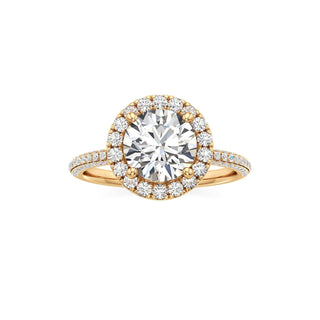 Classic Pavé Set Halo Marquise Engagement Ring