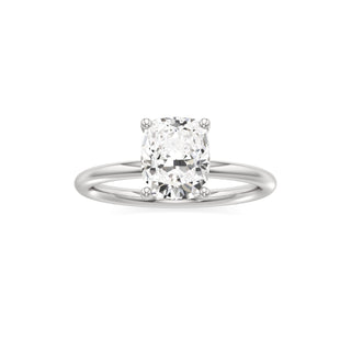 Classic Plain Basket Pear Engagement Ring