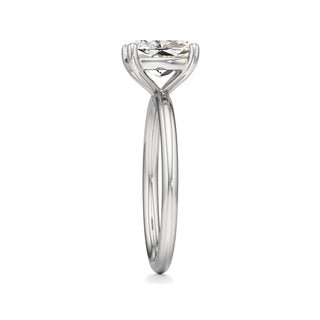 Classic Plain Basket Pear Engagement Ring