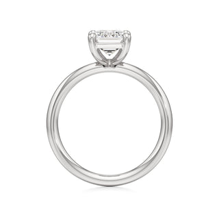 Classic Plain Basket Pear Engagement Ring