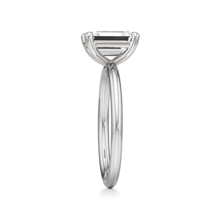 Classic Plain Basket Pear Engagement Ring