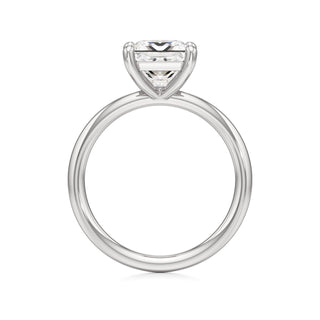Classic Plain Basket Pear Engagement Ring