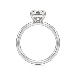 Classic Plain Basket Pear Engagement Ring