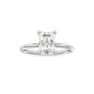 Classic Plain Basket Pear Engagement Ring