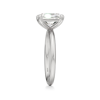 Classic Plain Basket Pear Engagement Ring