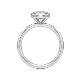 Classic Plain Bezel Radiant Engagement Ring