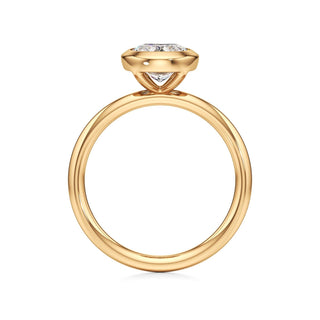 Classic Plain Bezel Radiant Engagement Ring