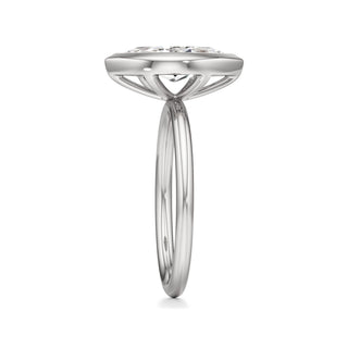 Classic Plain Bezel Radiant Engagement Ring