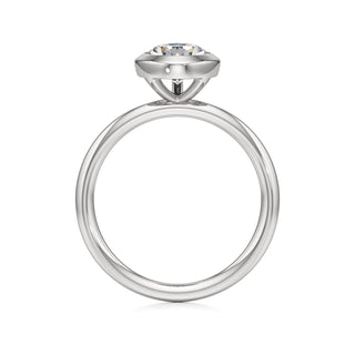 Classic Plain Bezel Radiant Engagement Ring