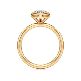 Classic Plain Bezel Radiant Engagement Ring