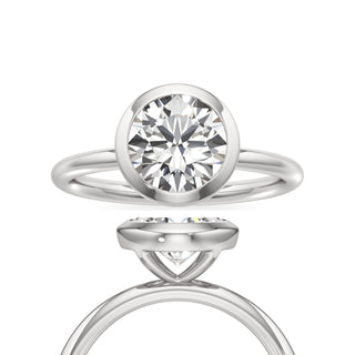 Classic Plain Bezel Round Engagement Ring