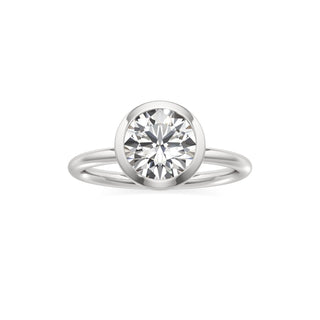 Classic Plain Bezel Radiant Engagement Ring