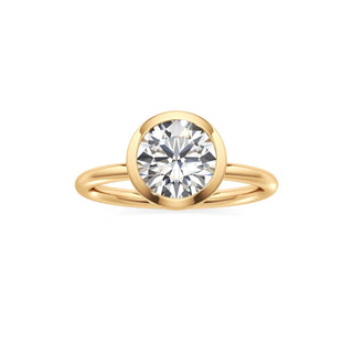 Classic Plain Bezel Radiant Engagement Ring