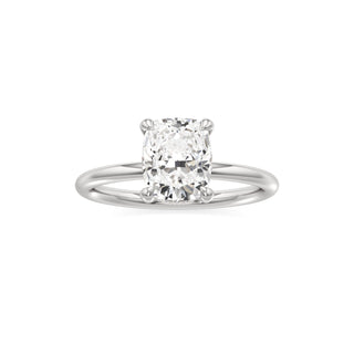 Classic Plain Diamond Basket Pear Engagement Ring