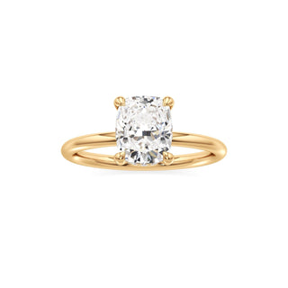 Classic Plain Diamond Basket Pear Engagement Ring