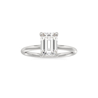 Classic Plain Diamond Basket Pear Engagement Ring