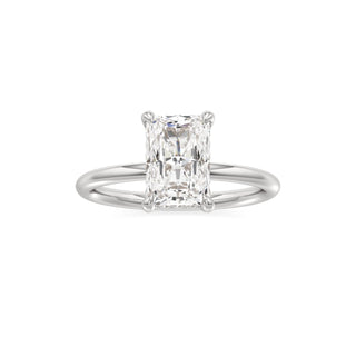Classic Plain Diamond Basket Pear Engagement Ring
