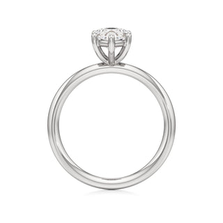 Classic Plain Six Prong Pear Engagement Ring