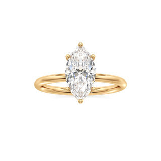 Classic Plain Six Prong Pear Engagement Ring