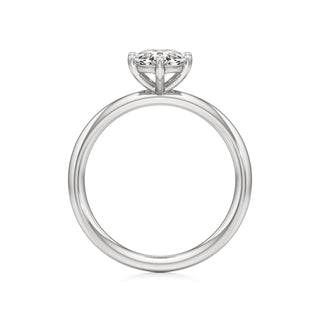 Classic Plain Six Prong Pear Engagement Ring