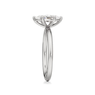 Classic Plain Six Prong Pear Engagement Ring