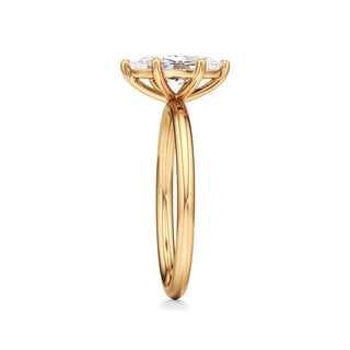 Classic Plain Six Prong Pear Engagement Ring