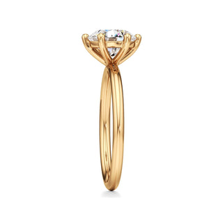 Classic Plain Six Prong Pear Engagement Ring