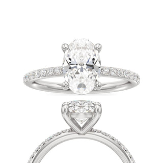 Classic Prong Set Basket Radiant Engagement Ring