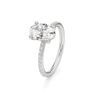 Classic Prong Set Basket Radiant Engagement Ring