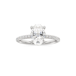 Classic Prong Set Basket Radiant Engagement Ring